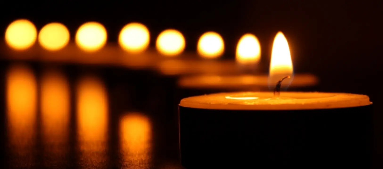 velas em cremação